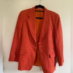 Vintage Missoni Donna Orange Blazer Designer Italy